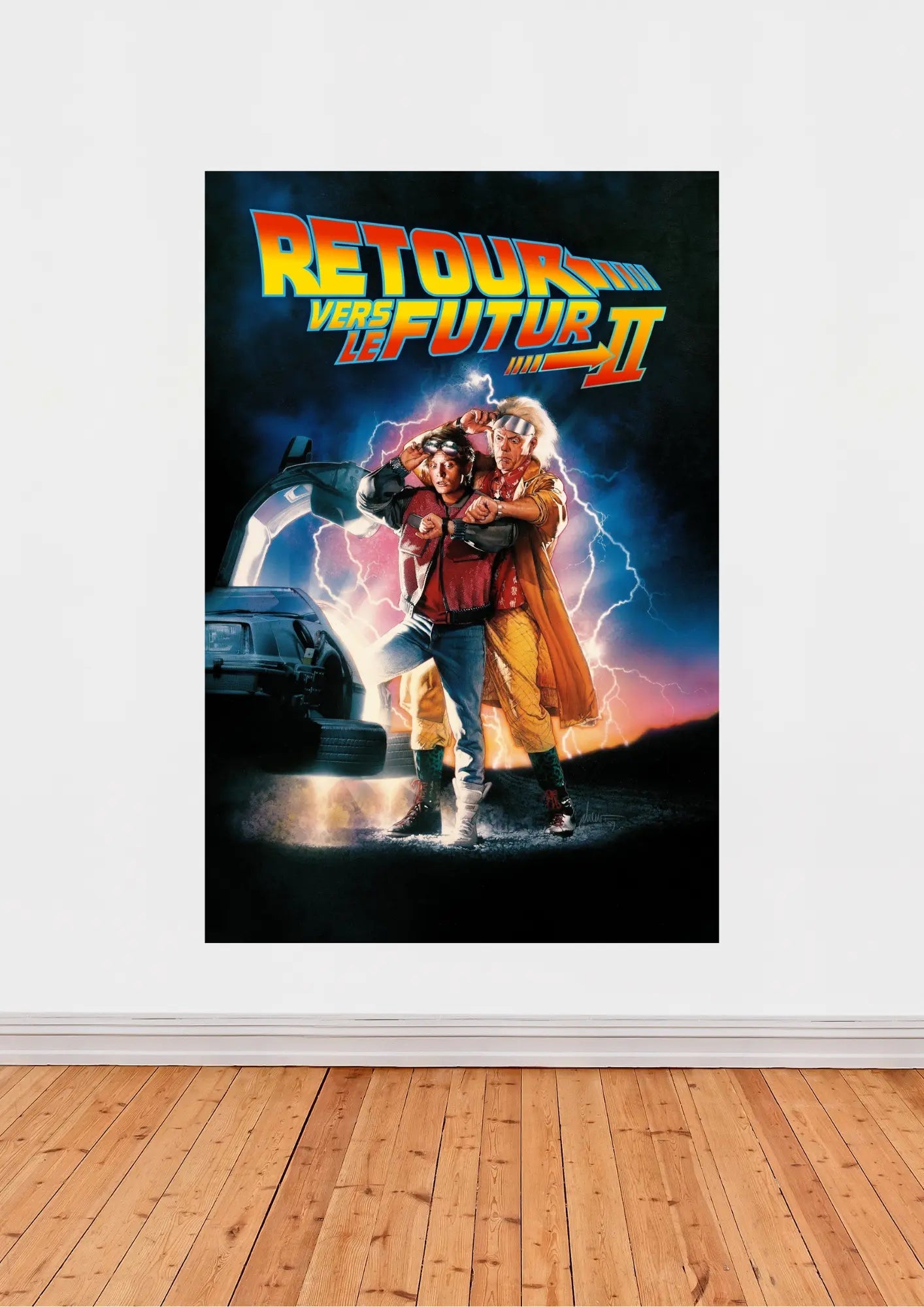 L'Affiche Retour vers le Futur II : Une Touche de Nostalgie Moderne