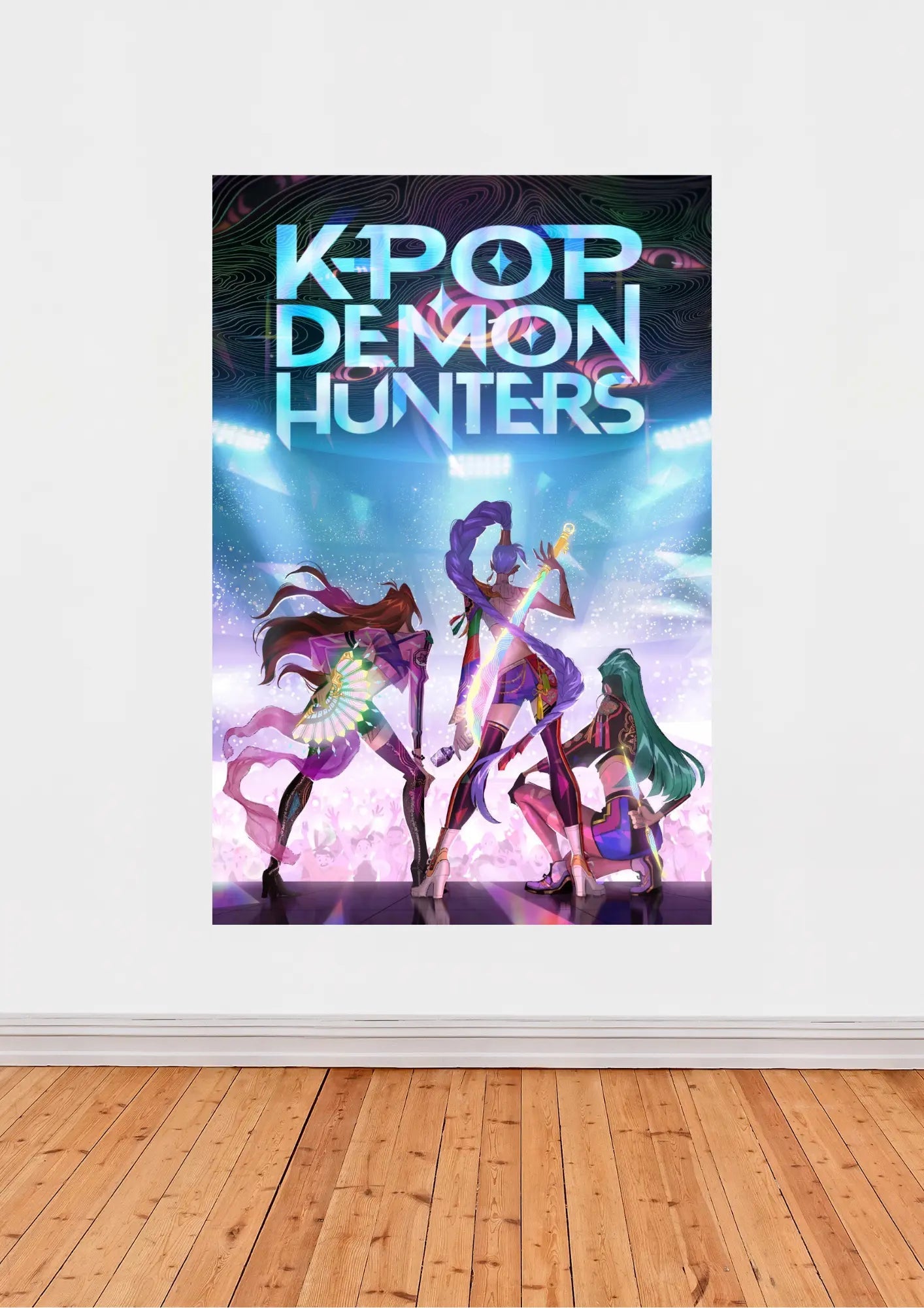 « K-Pop Demon Hunters » – Affiche pop-fantasy explosive