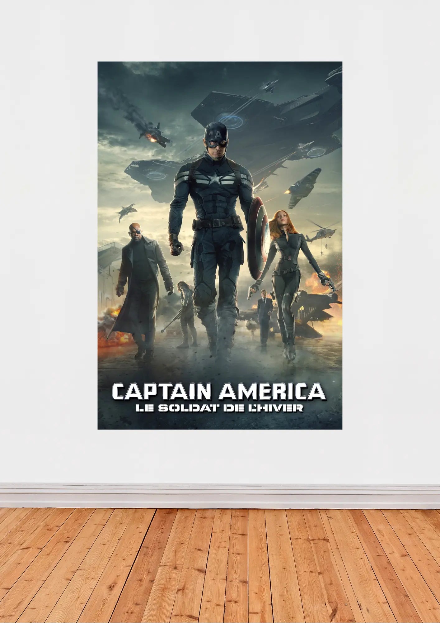 Captain America : Le Soldat de l’Hiver – Affiche Marvel épique