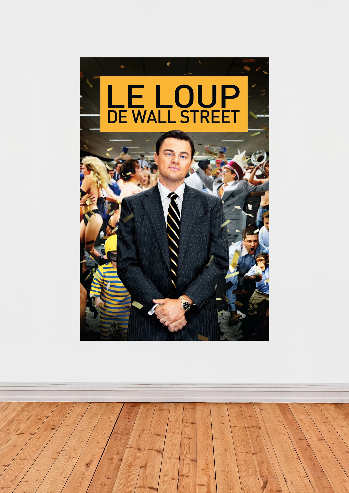 Affiche Le Loup de Wall Street – Ambiance frénétique
