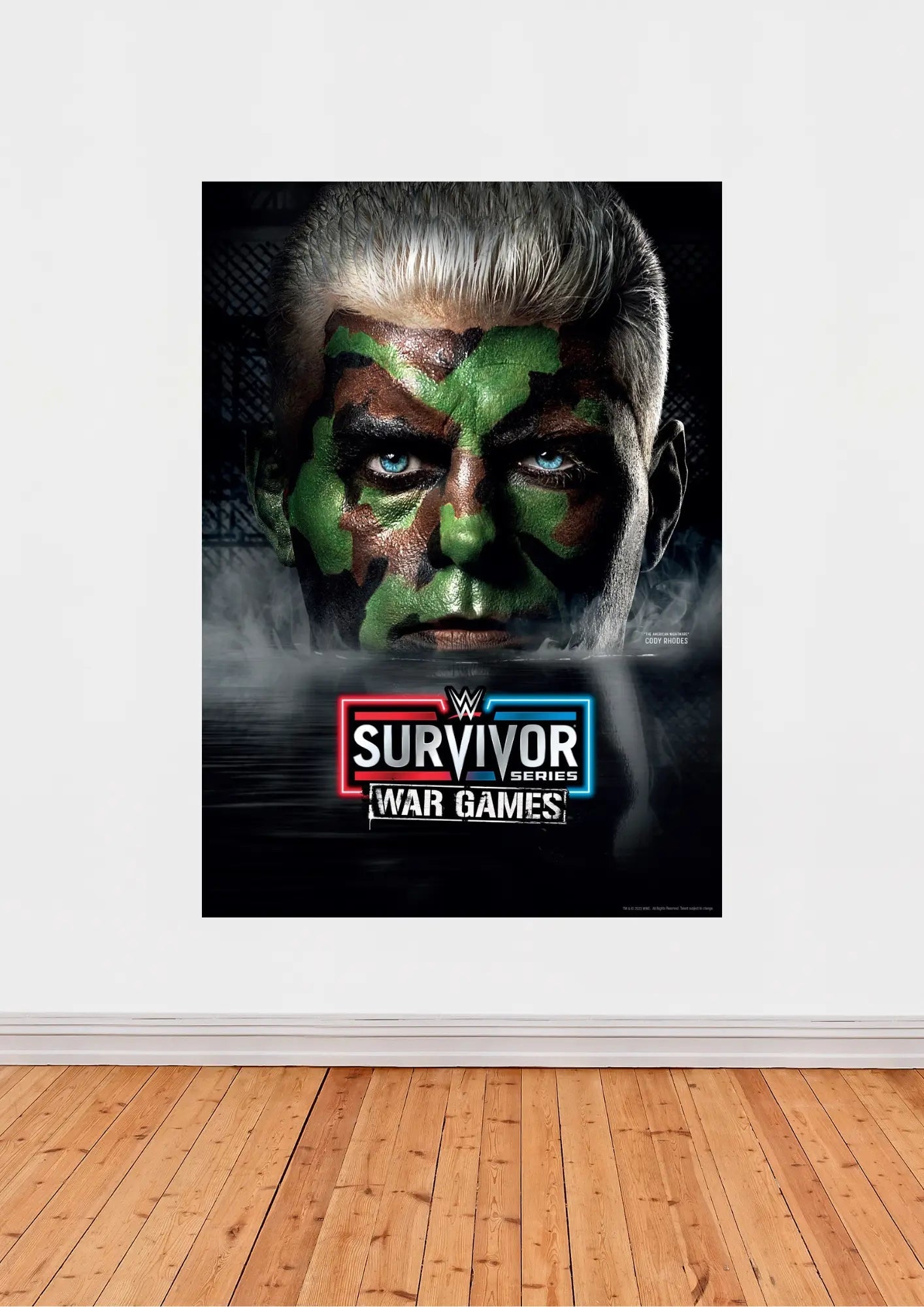 Affiche WWE Survivor Series: War Games – Cody Rhodes édition camouflage