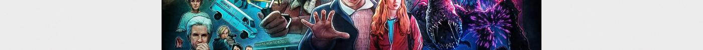 Affiche Stranger Things – Nostalgie et mystère SF