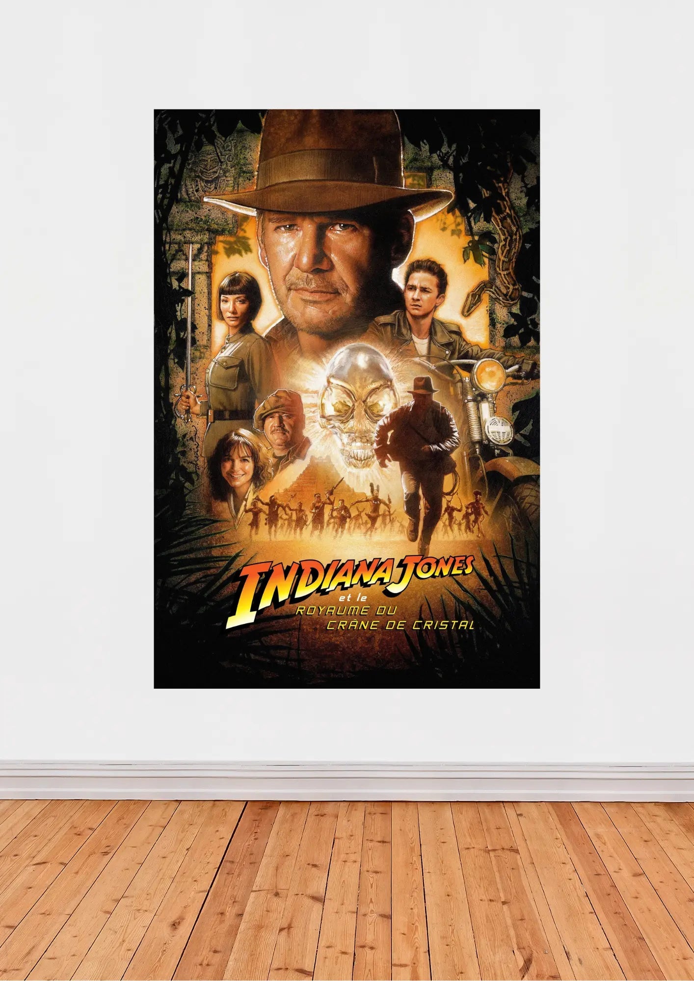 Affiche « Indiana Jones et le Royaume du Crâne de Cristal » – Aventure mythique (2008)