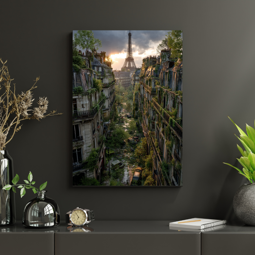 #55 Affiche Paris abandonné – la nature reprend ses droits