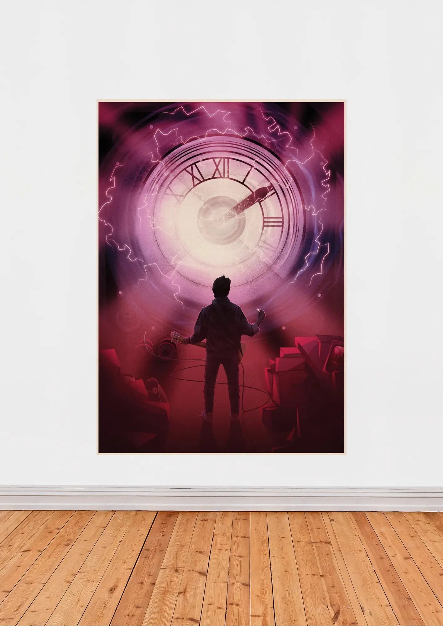 Apportez une touche intemporelle à votre intérieur avec notre affiche artistique de l'horloge du temps