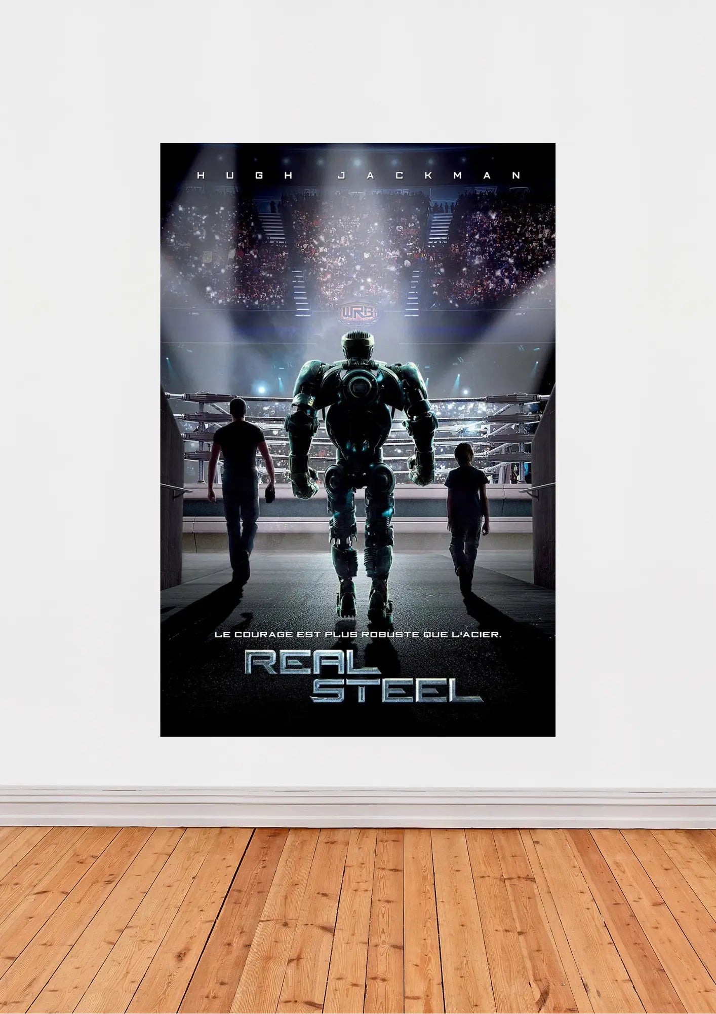 Découverte de l’affiche « Real Steel » – Une immersion dans le futur du combat robotique