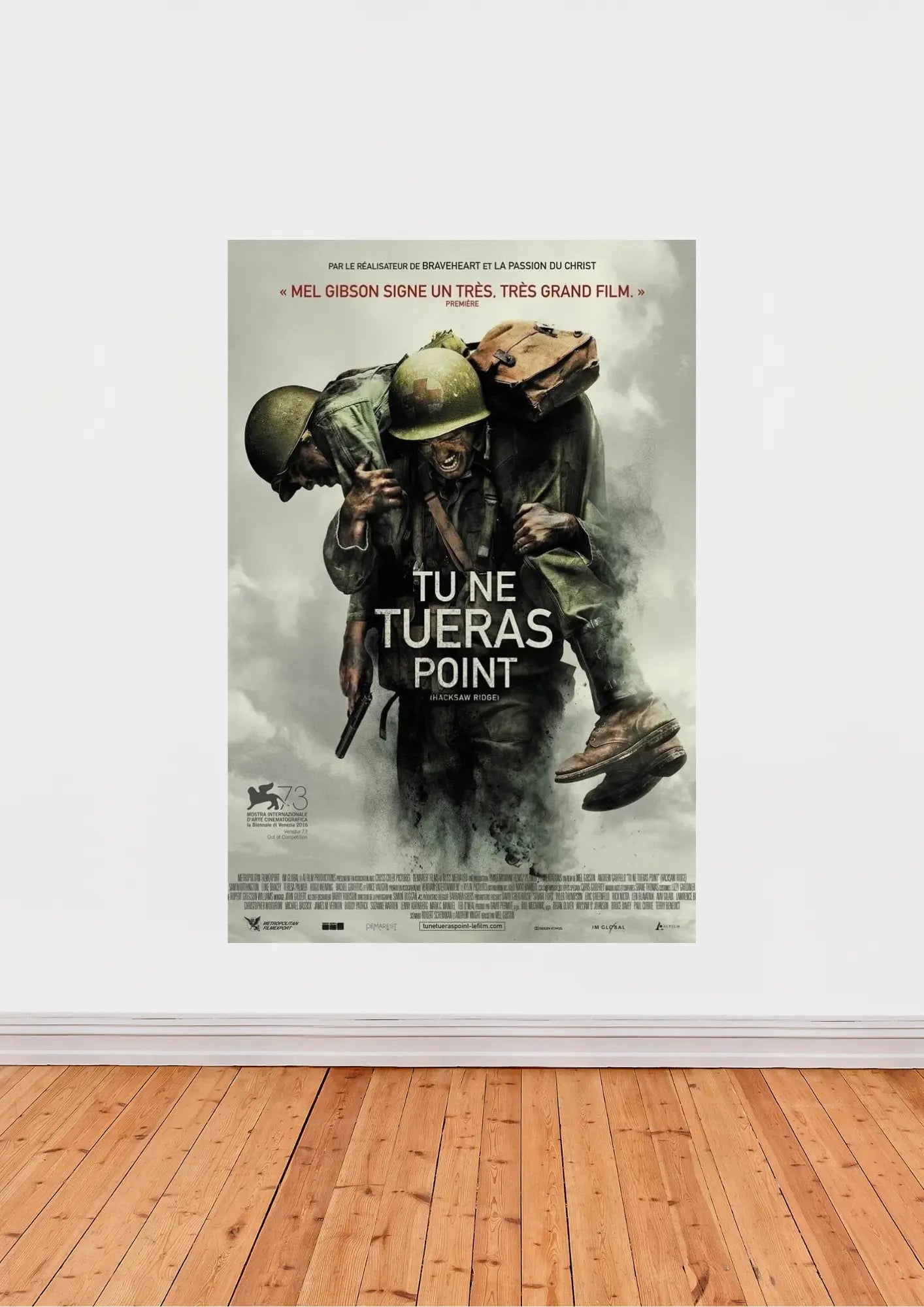 « Tu ne tueras point » – Affiche de guerre inspirante (Hacksaw Ridge)