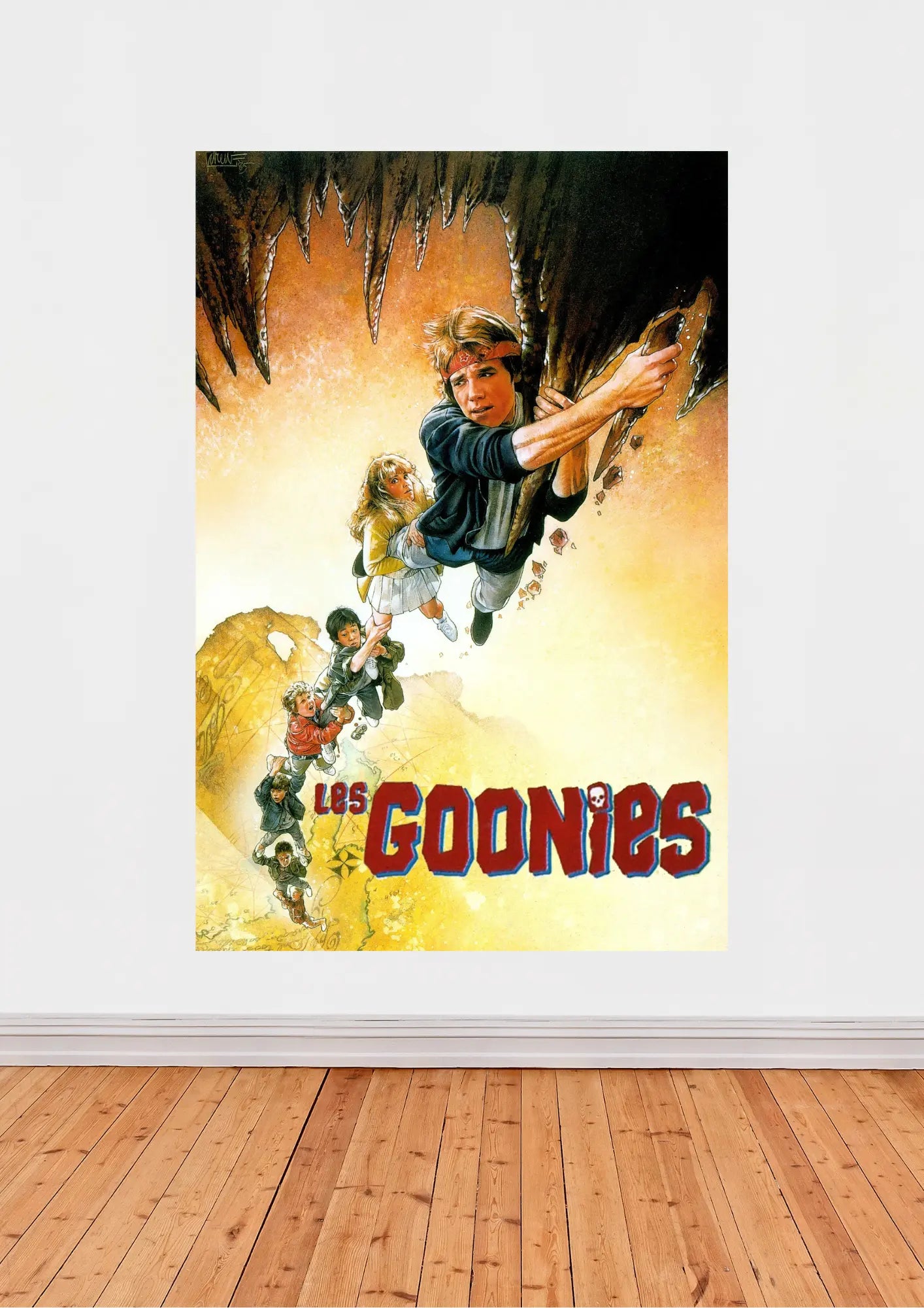 Explorez l'aventure intemporelle avec l'affiche du film « Les Goonies »