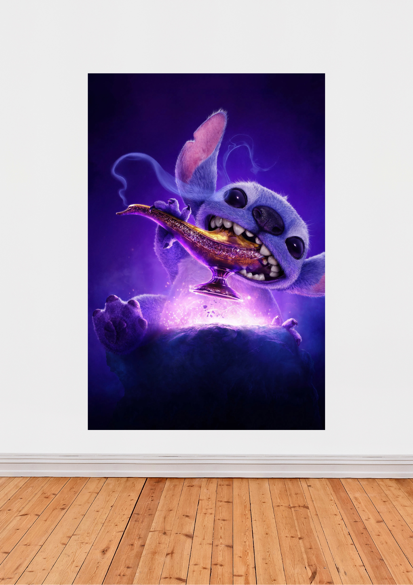Affiche « Stitch et la lampe magique » – Quand l’extraterrestre devient génie