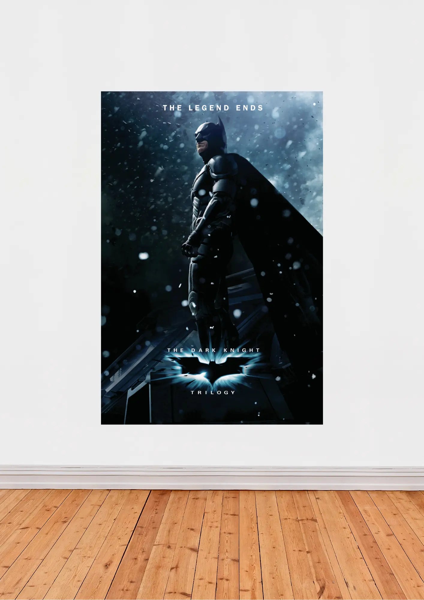 « The Dark Knight Trilogy » – Affiche cinéma Batman (Christopher Nolan) – The Legend Ends