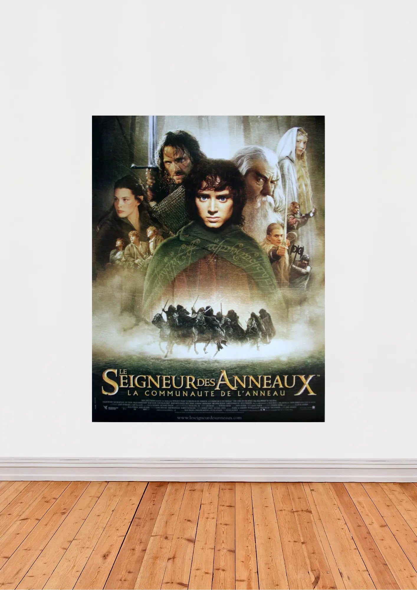 Le Seigneur des Anneaux : La Communauté de l’Anneau – Affiche cinéma épique (2001)