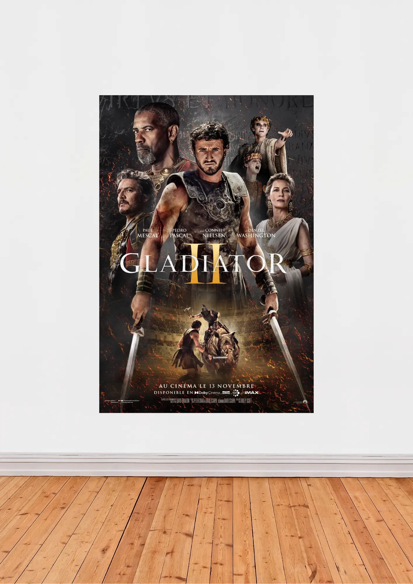 Affiche Épique 'Gladiator II' : Une Pièce Maîtresse pour les Passionnés de Cinéma