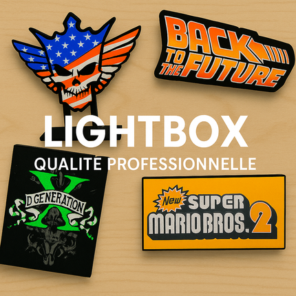 Collection image for: Lightbox personnalisées – Lampes LED déco films, jeux vidéo, rétro & geek