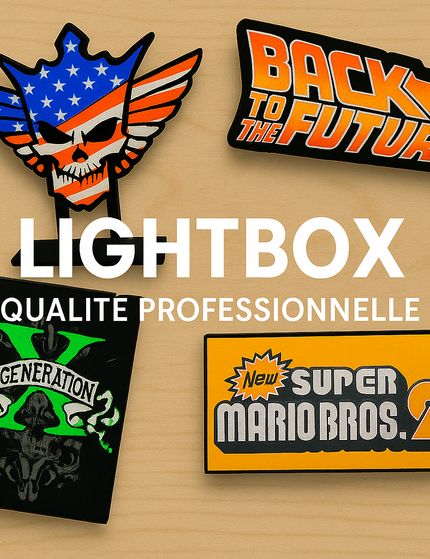 Collection image for: Lightbox personnalisées – Lampes LED déco films, jeux vidéo, rétro & geek