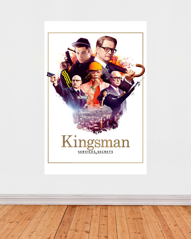 Affiche « Kingsman : Services secrets » – Film d’espionnage stylé (2014)