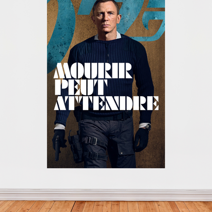 Affiche « Mourir Peut Attendre » – James Bond 007 en tenue tactique