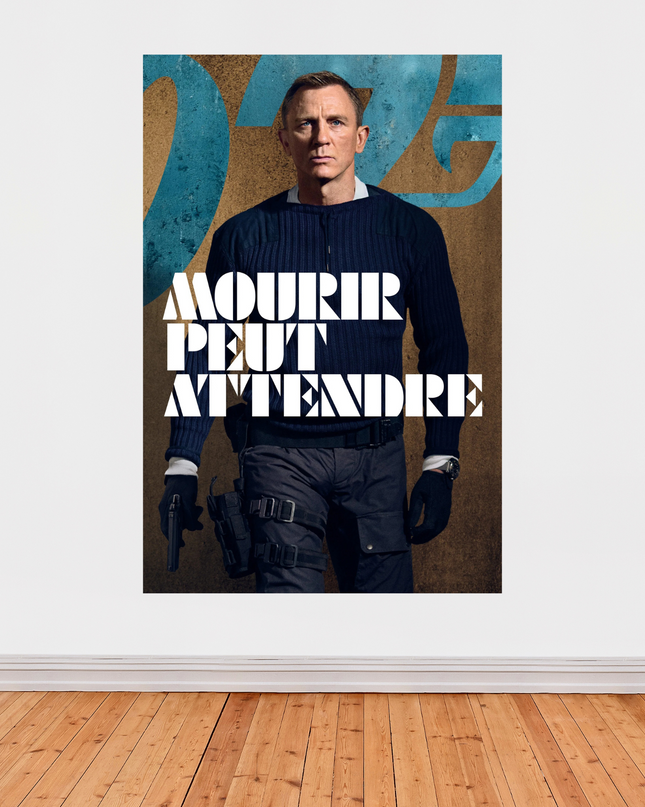 Affiche « Mourir Peut Attendre » – James Bond 007 en tenue tactique