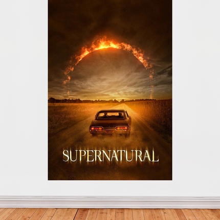 « Supernatural » – Affiche série culte & atmosphérique