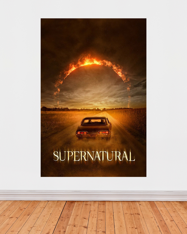 « Supernatural » – Affiche série culte & atmosphérique