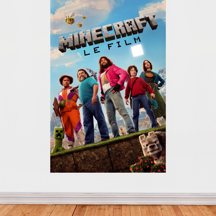 Affiche « Minecraft – Le Film » (2025) – Poster officiel jeu culte