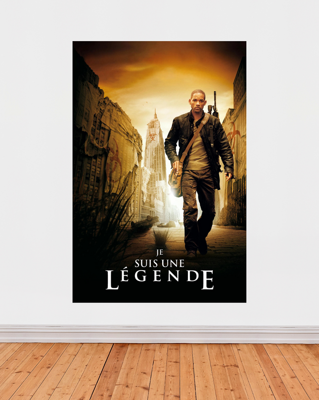 Affiche « Je suis une légende » – Film post-apocalyptique culte (2007)