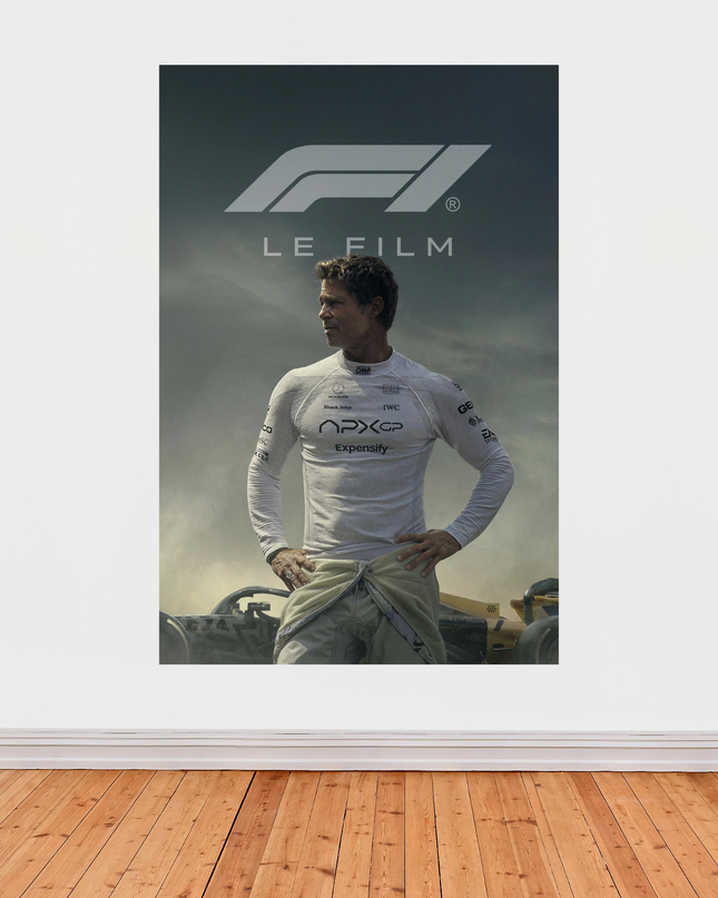 Affiche « F1 : Le Film » (2025) – Poster officiel avec Brad Pitt
