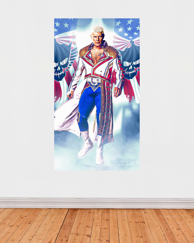 « Cody Rhodes – The American Nightmare » – Affiche catch stylisée WWE