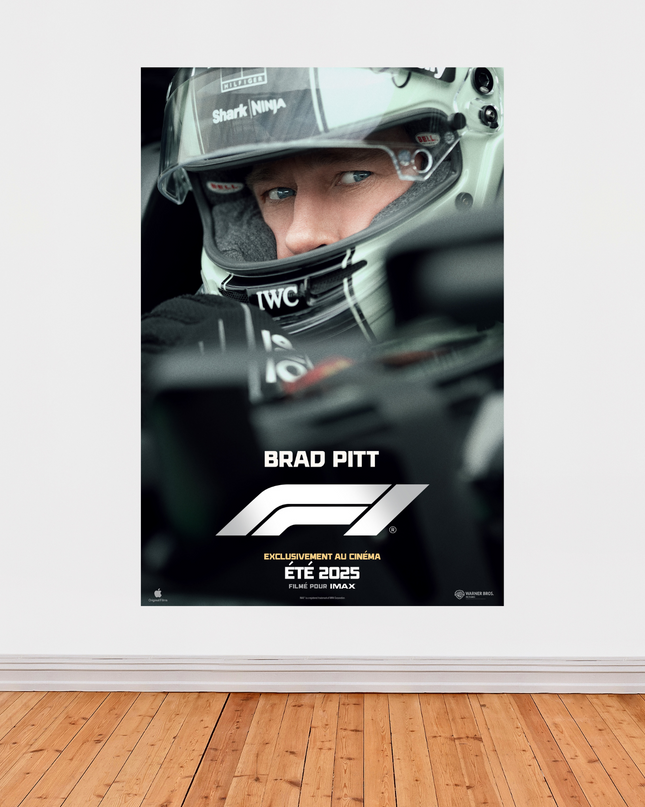 Affiche « F1 » – Film avec Brad Pitt (2025)