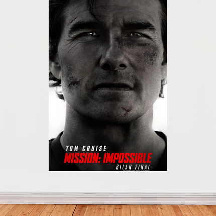 « Mission: Impossible – Bilan Final » – Affiche cinéma intense (2024)