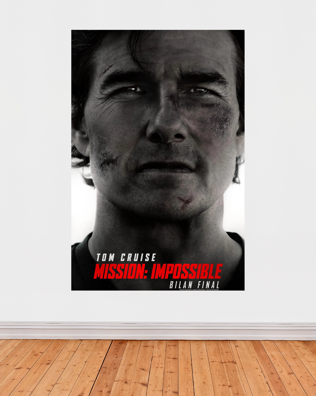 « Mission: Impossible – Bilan Final » – Affiche cinéma intense (2024)