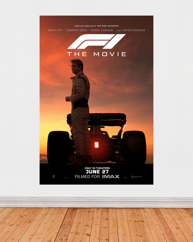 Affiche « F1: The Movie » – Brad Pitt (2025)