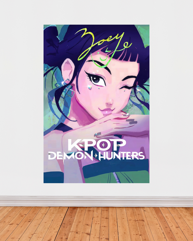 « Zoey – K-Pop Demon Hunters » – Affiche portrait éclat pop