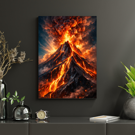 #20 Affiche volcan en éruption