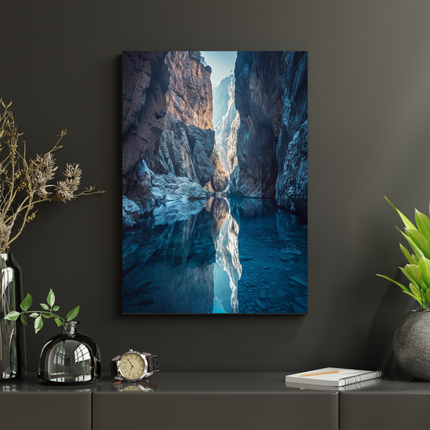 #161 Affiche Canyon Bleu – Poster Paysage Nature & Sérénité