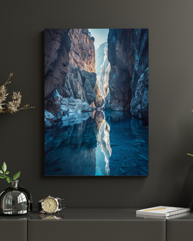 #161 Affiche Canyon Bleu – Poster Paysage Nature & Sérénité