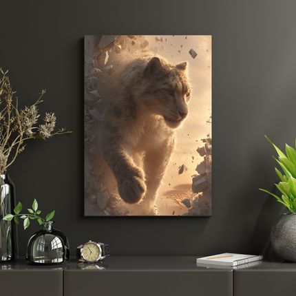 #52 Affiche félin sauvage – puissance et détermination