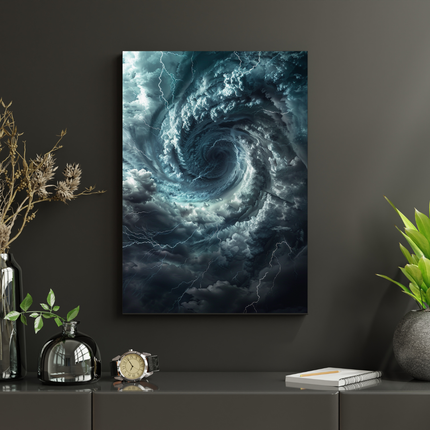 #133 Affiche Tempête Tourbillonnante – Poster orage abstrait et dramatique