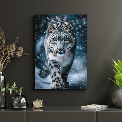 #153 Affiche Panthère des Neiges – Poster Animal Sauvage & Puissance