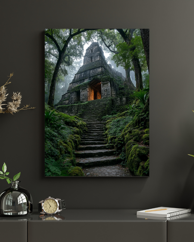 #12 Affiche temple ancien dans la jungle