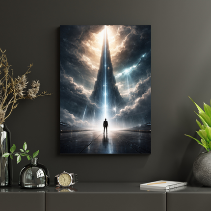 #21 Affiche tour futuriste céleste