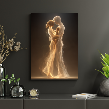 #13 Affiche couple lumineux abstrait