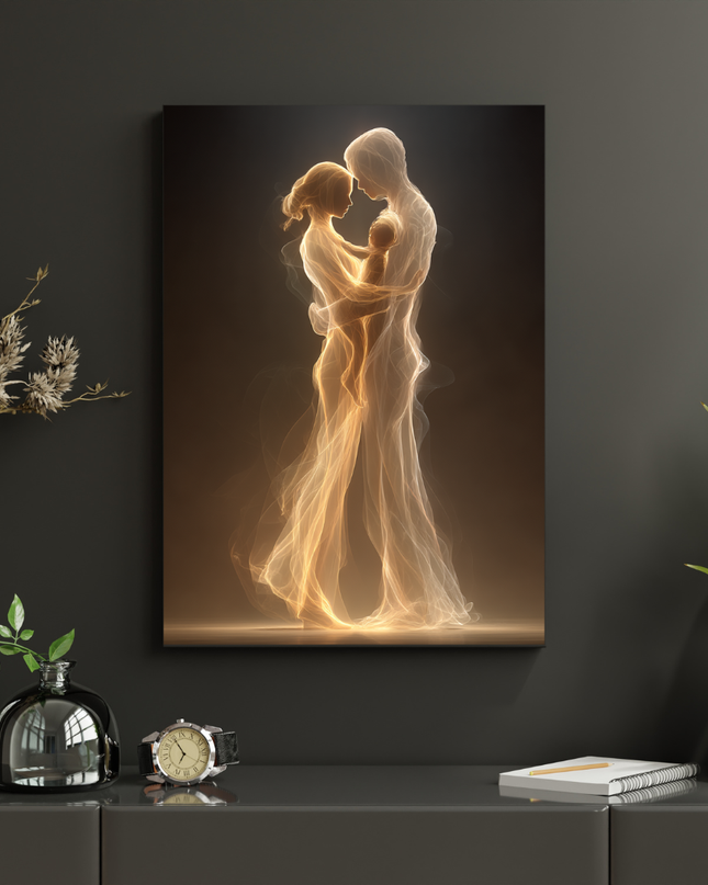 #13 Affiche couple lumineux abstrait