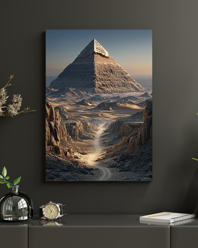 #43 Affiche pyramide monumentale dans le désert
