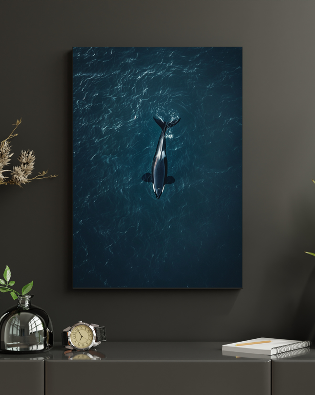 #65 Affiche murale Baleine dans l’océan profond