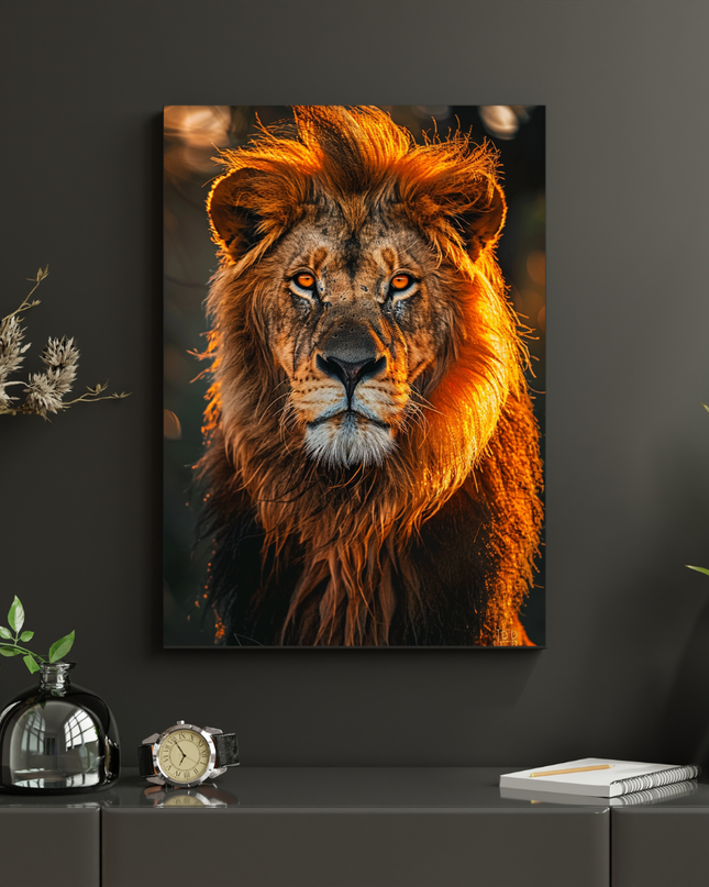 #3 Affiche lion majestueux