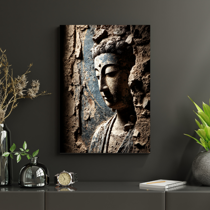#4 Affiche Bouddha en pierre