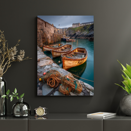 #14 Affiche port de pêche authentique