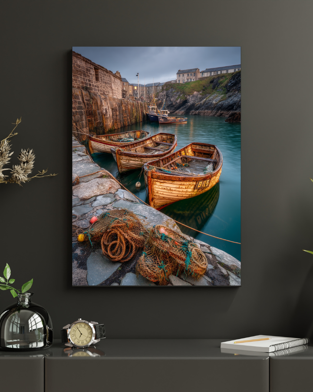 #14 Affiche port de pêche authentique