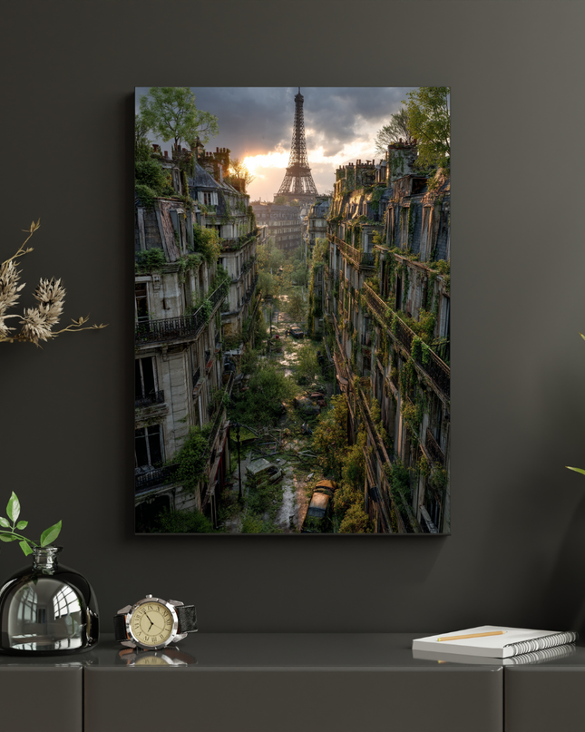 #55 Affiche Paris abandonné – la nature reprend ses droits