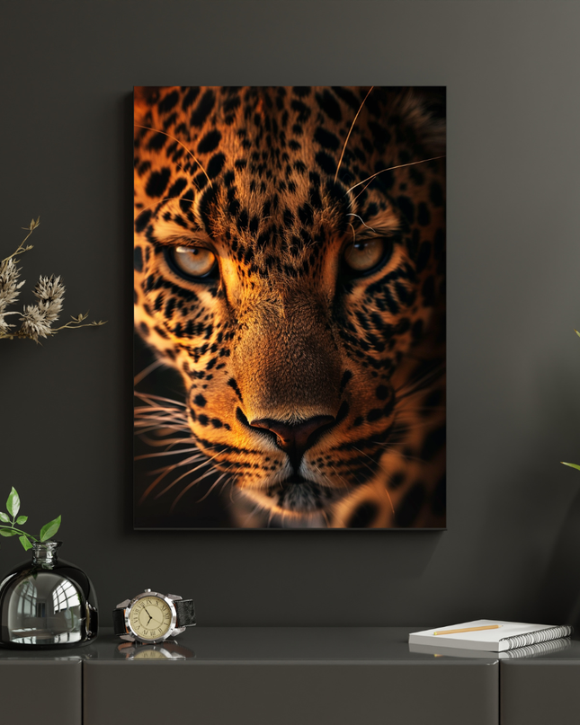 #35 Affiche léopard regard intense